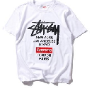 STUSSY ステューシー & シュプリーム 大人気 メンズTシャツ 半袖 カジュアル